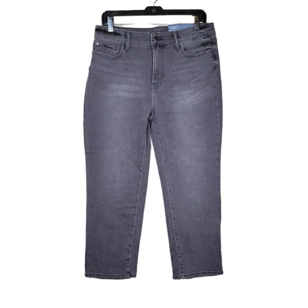 Talbots Flawless Gray Slim Cropped Jeans Sz 10P